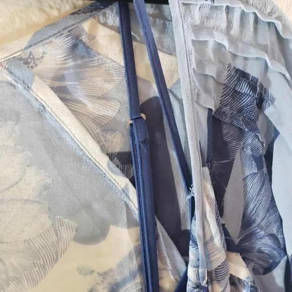 Banana Republic 100% Silk Abstract FloraPrint Tunic Top & Cami adjustable straps - Picture 12 of 13